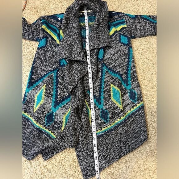 Roxy Aztec print open front‎ cardigan size S BIN L - Picture 6 of 9